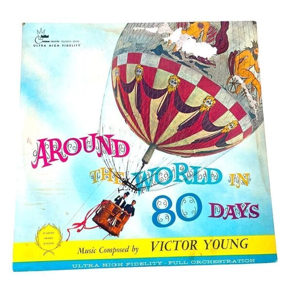 RARE VICTOR YOUNG - AROUND THE WORLD IN 80 DAYS LP SOUNDTRACK VINYL RECORD - Picture 1 of 7